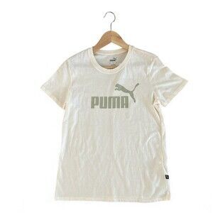 NWT PUMA Essentials Logo SS Crewneck T-Shirt Womens Size Small 100% Cotton NEW